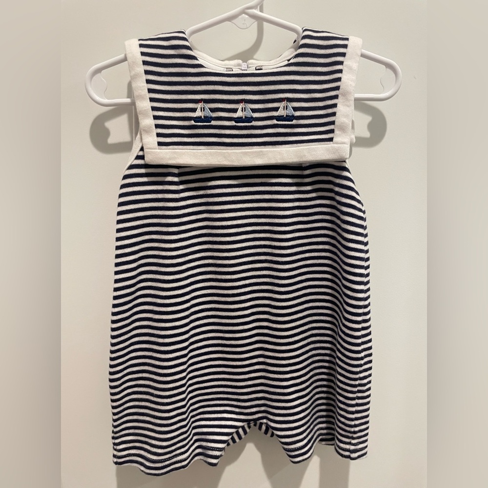 HARTSTRINGS NAUTICAL ROMPER